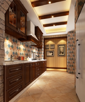 220平美式风别墅设计图片美式厨房装修图片