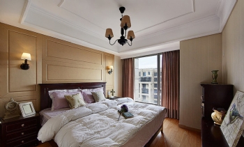 127平简欧古典休闲居案例欧式卧室装修图片
