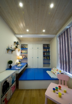 103平美式地中海混搭居装修案例地中海风格儿童房
