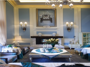 400平别墅新古典风案例你值得参考古典客厅装修图片