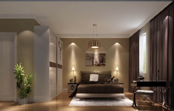 140平三居简欧风格案例欣赏欧式卧室装修图片