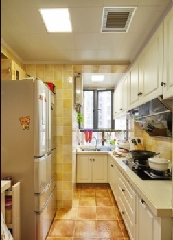 95平小清新装修案例欣赏现代厨房装修图片