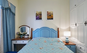95平小清新装修案例欣赏现代卧室装修图片