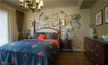 220平中式风格案例赏析中式卧室装修图片