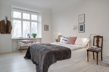 118平米北欧印象 安静而平和的三居家欧式卧室装修图片