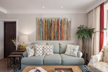 177平米简美风格彩色人生设计简约客厅装修图片