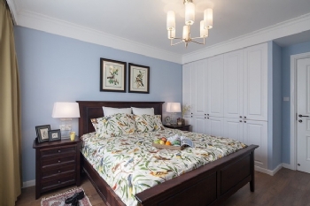 177平米简美风格彩色人生设计简约卧室装修图片
