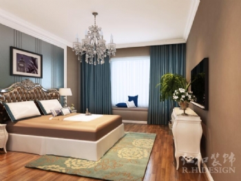 铂翠湾现代欧式欧式卧室装修图片