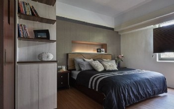 83平米老房子小户型装修案例简约卧室装修图片