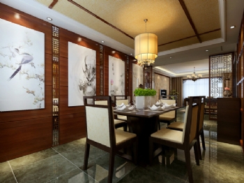 2015新中式餐厅装修大全中式餐厅装修图片