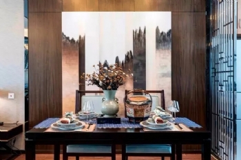 126平新中式美家中式餐厅装修图片