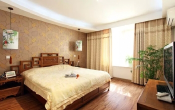 古色古香中式风格，领略荷塘月色中式卧室装修图片