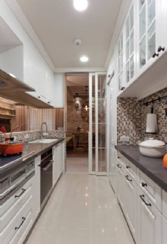 92平美式乡村两居室装修案例欣赏美式风格厨房
