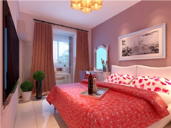 100平三居现代风案例分享现代卧室装修图片