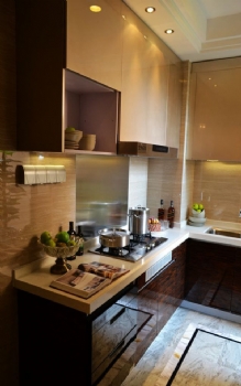 铂翠湾精致豪华风现代厨房装修图片