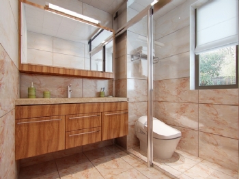 88平现代风格二居装修案例现代卫生间装修图片