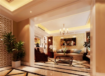 320平五居欧式古典风案例欣赏欧式客厅装修图片