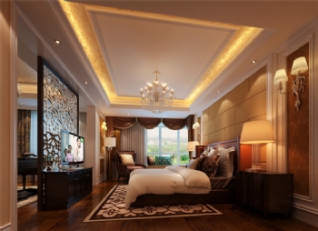 320平五居欧式古典风案例欣赏欧式卧室装修图片