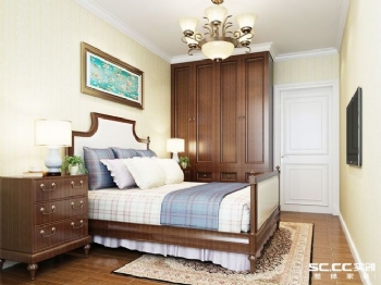 115平三居现代风案例欣赏现代卧室装修图片