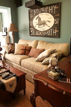 85平美式风格装修案例欣赏美式客厅装修图片