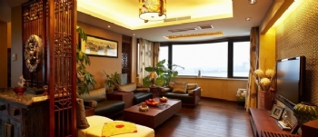 新中式风格设计时尚家案例中式客厅装修图片