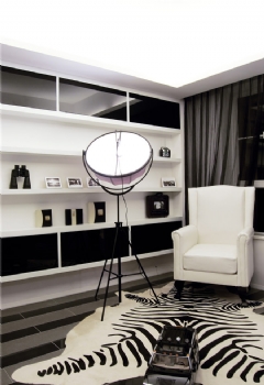 现代简约黑白经典设计案例现代客厅装修图片