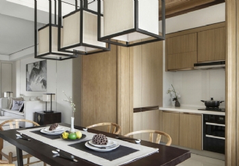 135平新中式风格装修案例中式风格厨房