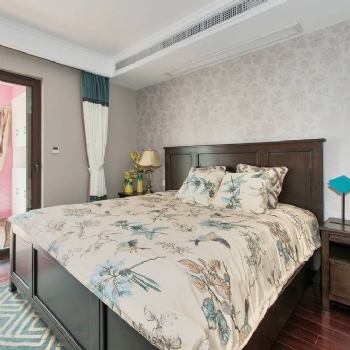 167平美式与地中海的完美结合地中海卧室装修图片