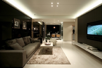 95平后现代大自然般舒适设计现代客厅装修图片