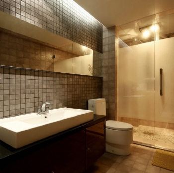 95平后现代大自然般舒适设计现代卫生间装修图片