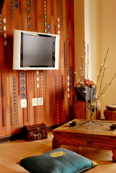 80平米新中式古典案例实拍古典客厅装修图片