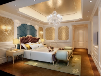 简约欧式浪漫时尚家居设计案例简约卧室装修图片