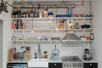 40平自由北欧经典小户型设计欧式厨房装修图片