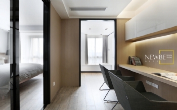 160平米现代简约风格台湾公寓设计现代书房装修图片