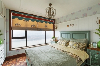 190平方乡村美式风格家案例美式卧室装修图片