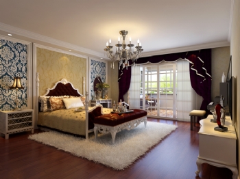 古典式阳光美宅装修效果图古典卧室装修图片