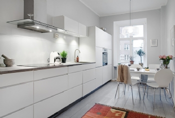 89平米中世纪宝石般的公寓欧式厨房装修图片