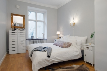 89平米中世纪宝石般的公寓欧式卧室装修图片