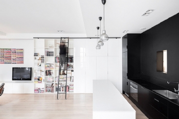 83平米黑白简约公寓装修图片简约风格其它