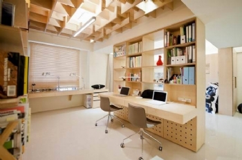 台北模型达人的空间狂想装修效果图简约书房装修图片