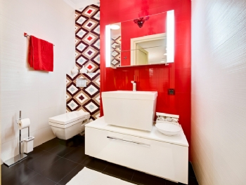 95平米现代简约二居室装修图片现代卫生间装修图片