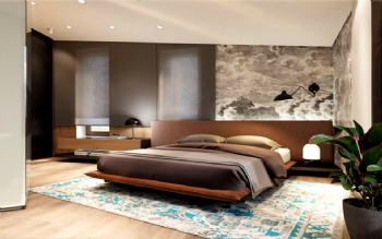 保利城现代舒适风现代卧室装修图片