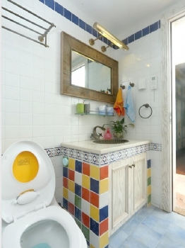 法式乡村风格居室装修效果图简约卫生间装修图片