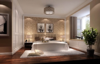 100平三室二厅现代简约风案例欣赏现代卧室装修图片