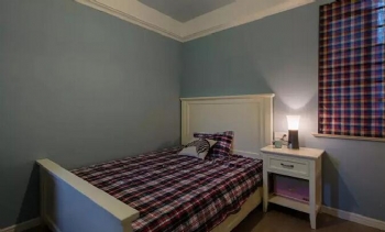 100平米三居室美式古典案例美式卧室装修图片