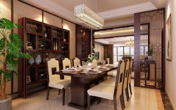豪华中式风美家案例欣赏中式风格餐厅