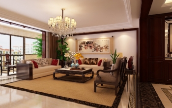豪华中式风美家案例欣赏中式客厅装修图片