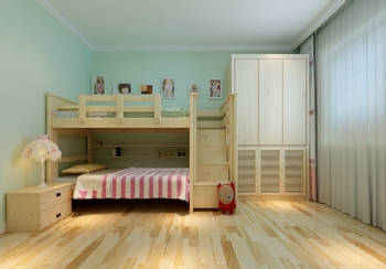 90平温馨现代简约两居装修现代风格儿童房