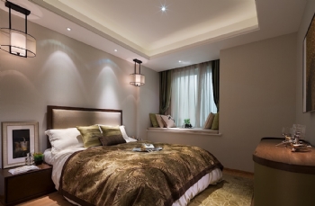 罗曼风情现代简约风美居装修现代卧室装修图片