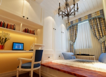 54平米老房翻新地中海风格温馨房地中海卧室装修图片